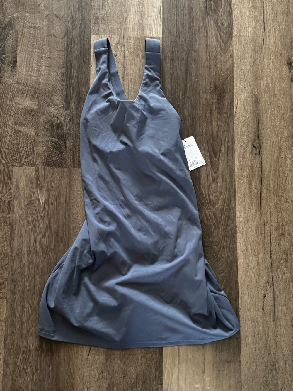 Everyday Active Scoop-Neck Slip Dress in Slate Blue